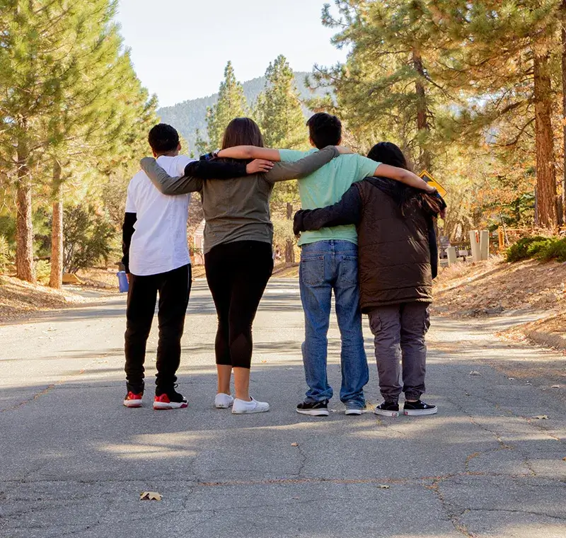 Family walking together